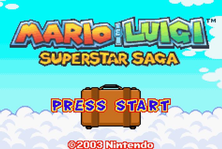 Mario and Luigi Superstar Saga Title Screen